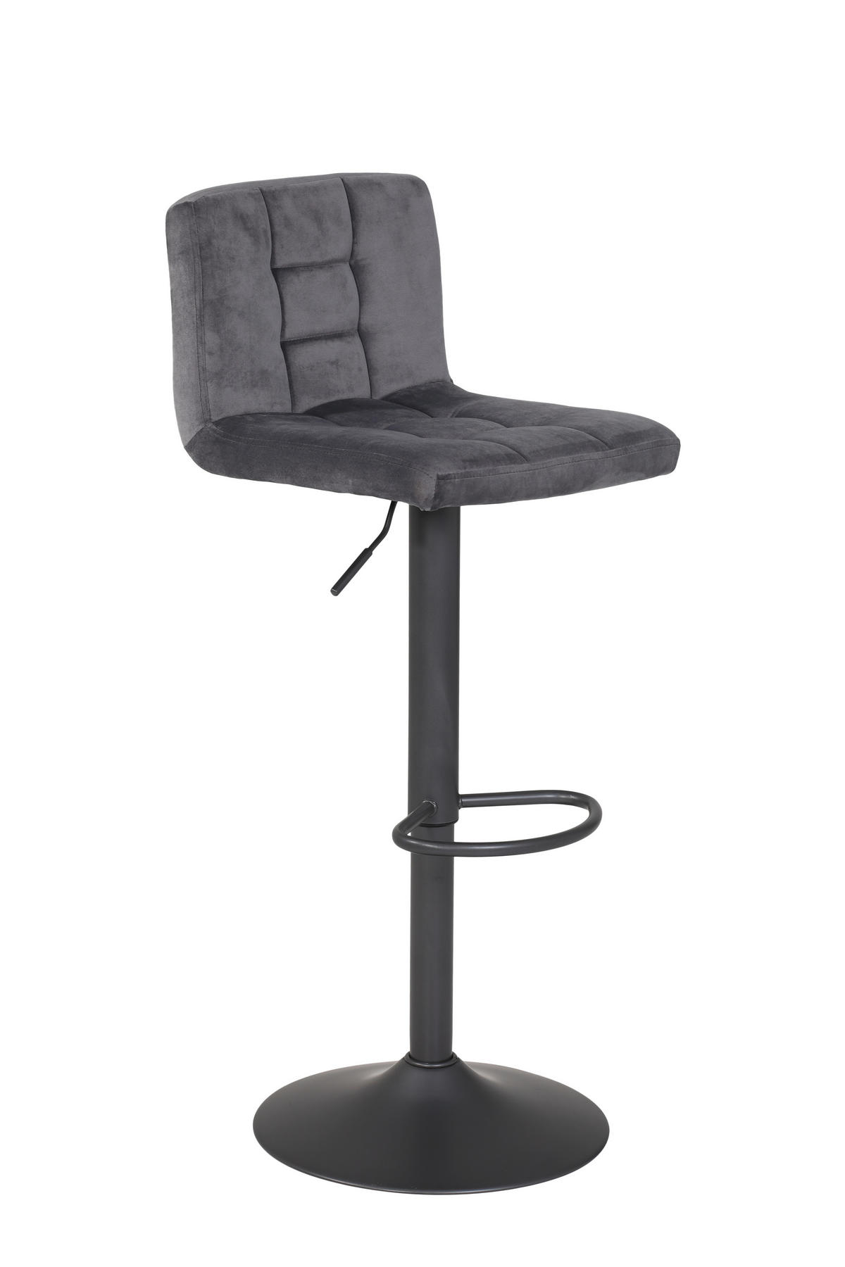 BARHOCKER-SET in Grau  - Dunkelgrau/Grau, MODERN, Textil/Metall (40/85/48cm) - MID.YOU