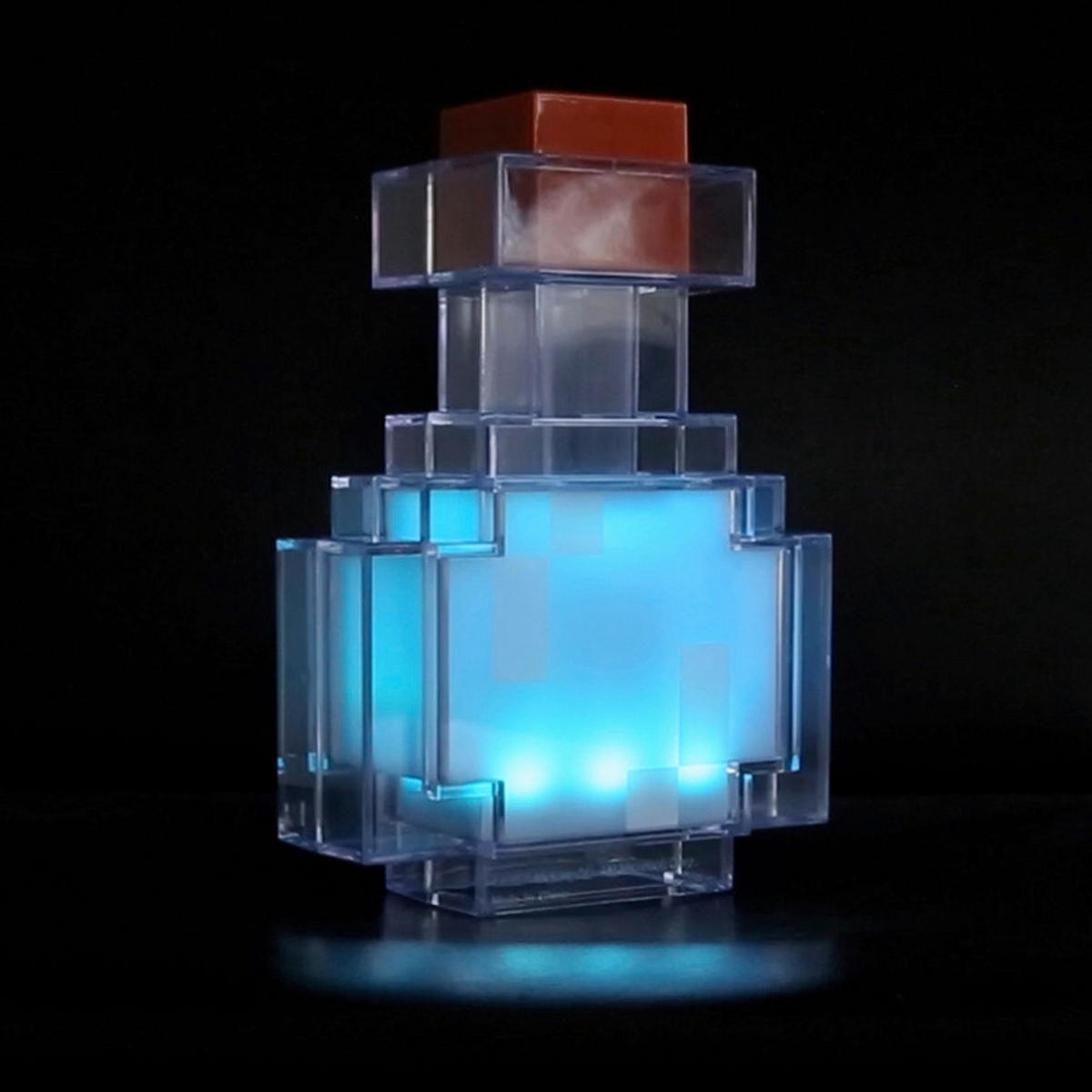 LED-DEKOLEUCHTE - Blau/Transparent, Trend, Kunststoff (18/13/6cm) - Minecraft