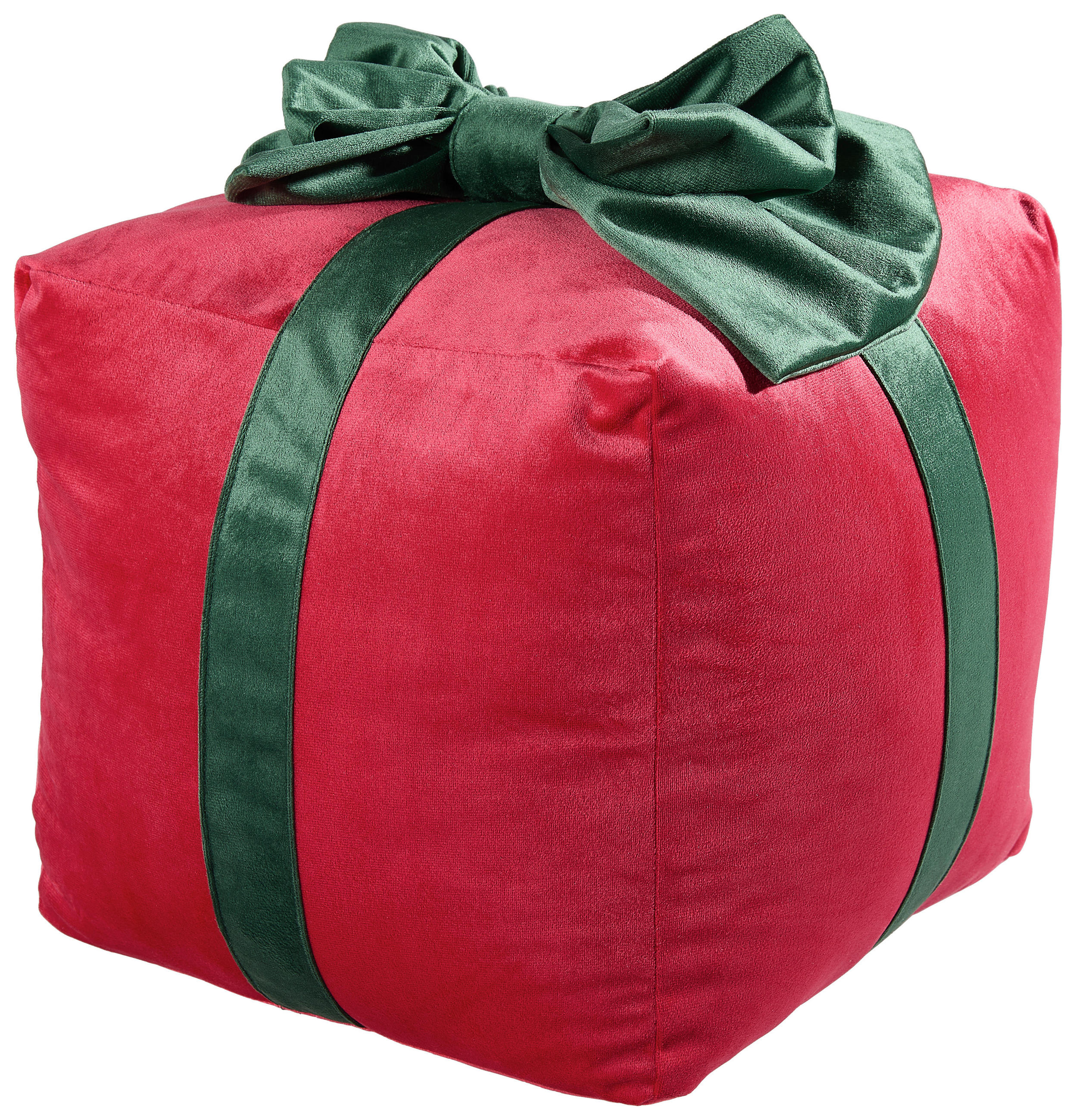 ZIERKISSEN 30/30 cm  - Rot/Grün, Textil (30/30cm) - Novel