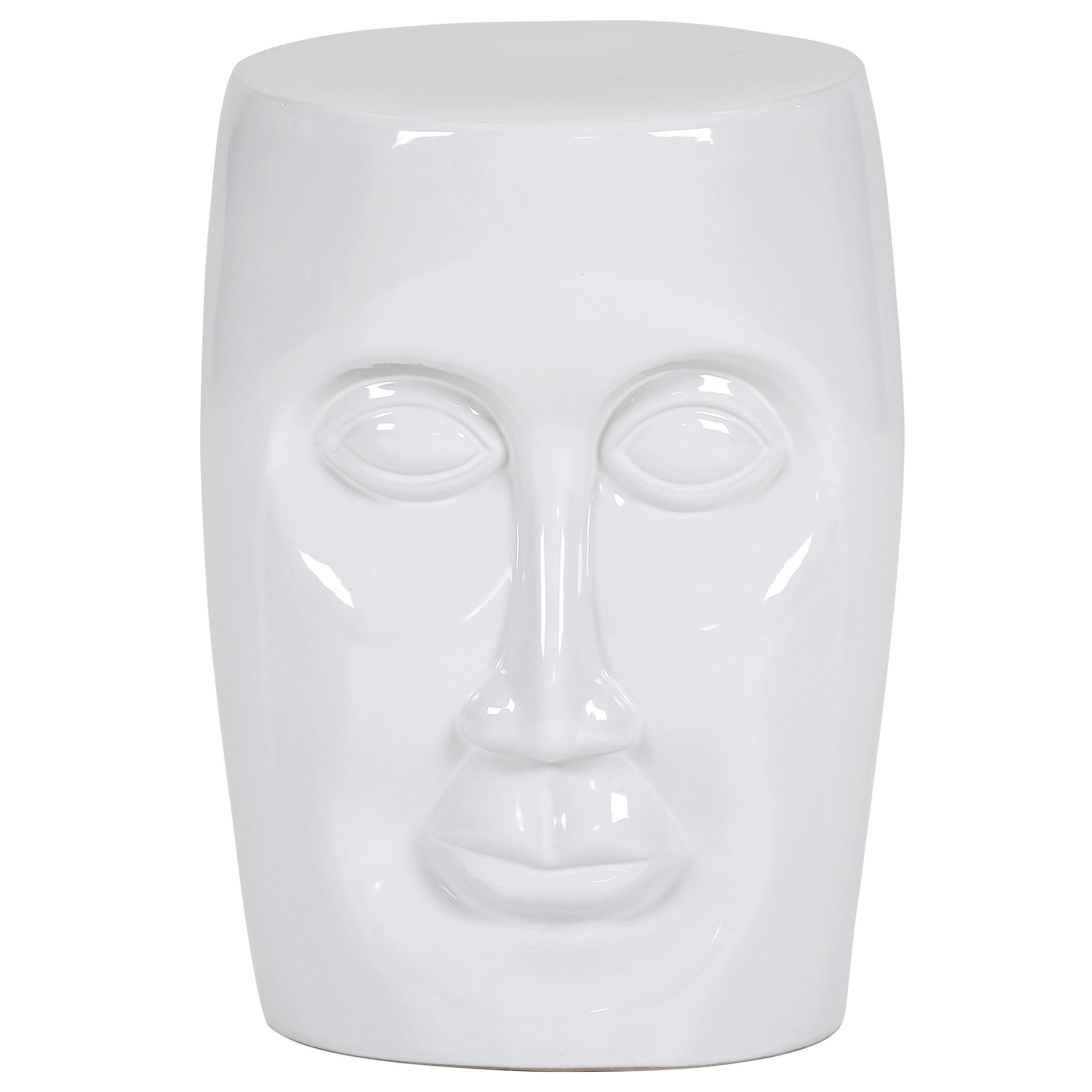 SIDOBORD i keramik 33/33/45 cm  - vit, Design, keramik (33/33/45cm)