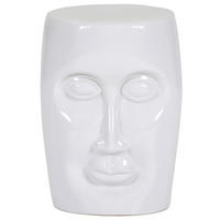 SIDOBORD i keramik 33/33/45 cm  - vit, Design, keramik (33/33/45cm)