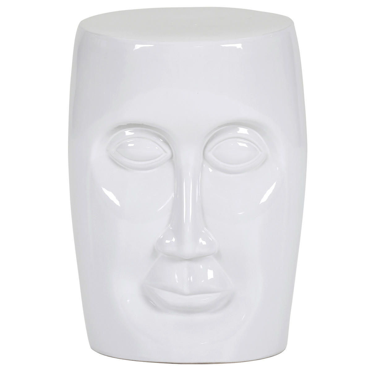 SIDOBORD i keramik 33/33/45 cm  - vit, Design, keramik (33/33/45cm)