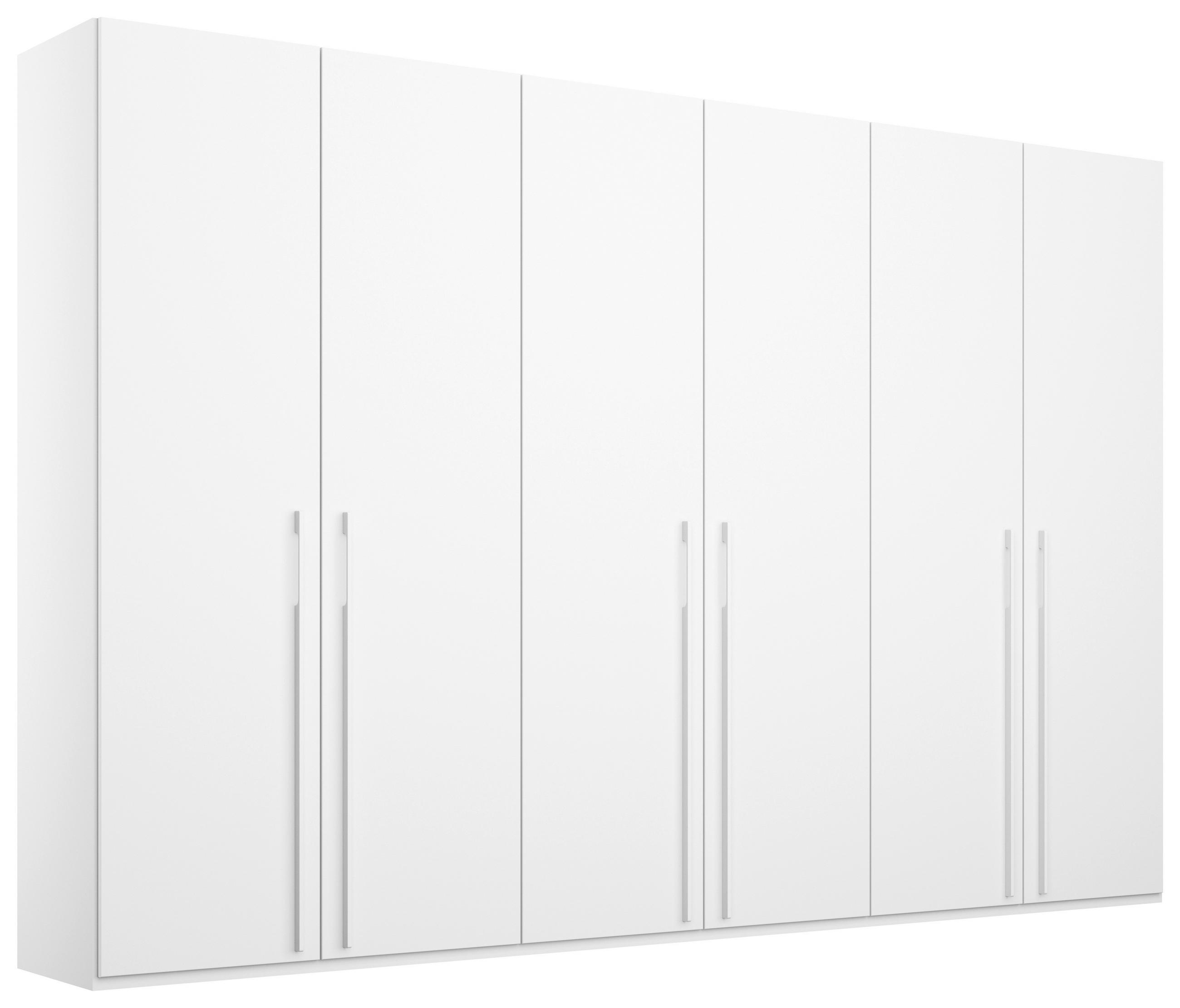 DREHTÜRENSCHRANK 301/223/60 cm,  in Weiß, 6 Tür(en)  - Weiß, Trend, Holzwerkstoff/Metall (301/223/60cm) - Novel
