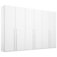 DREHTÜRENSCHRANK 301/223/60 cm,  in Weiß, 6 Tür(en)  - Weiß, Trend, Holzwerkstoff/Metall (301/223/60cm) - Novel