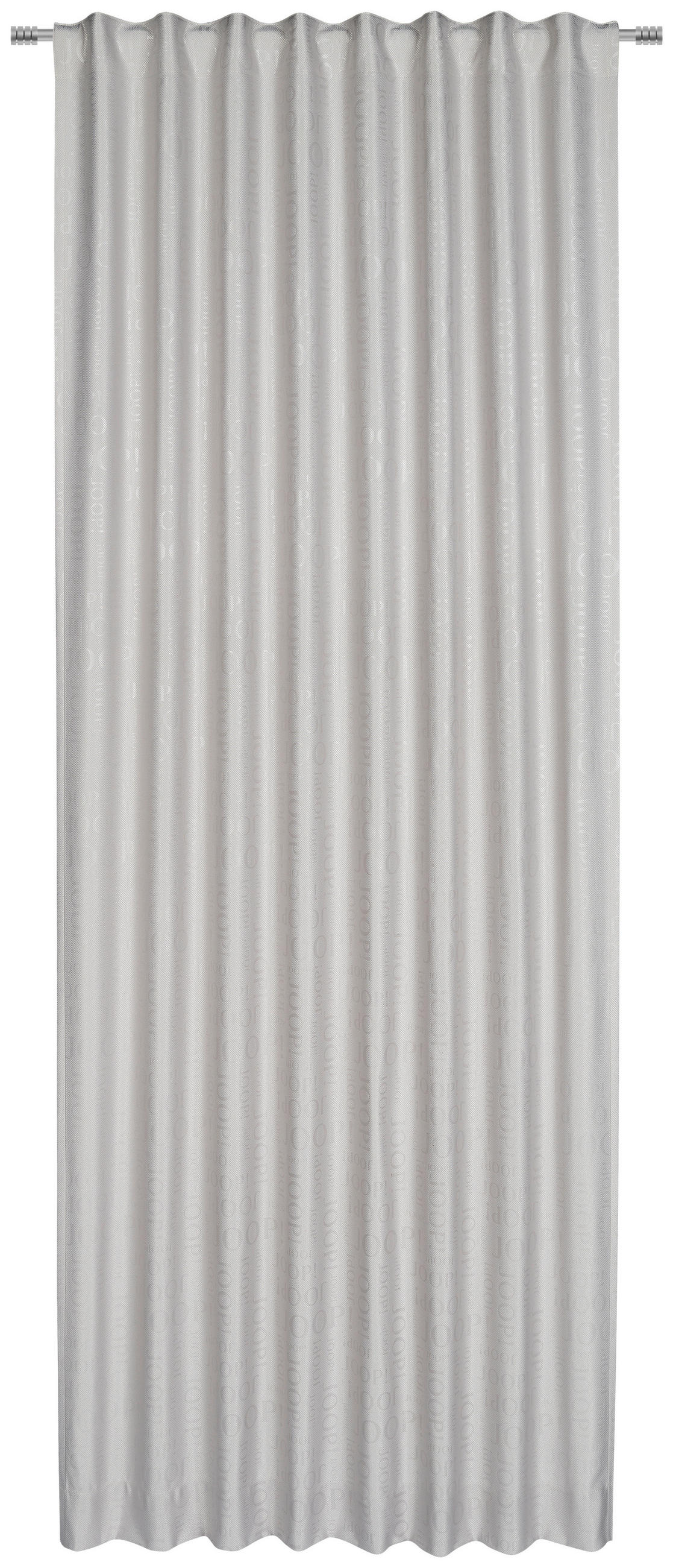 Joop! Fertigvorhang Label Hellgrau 130x250 cm