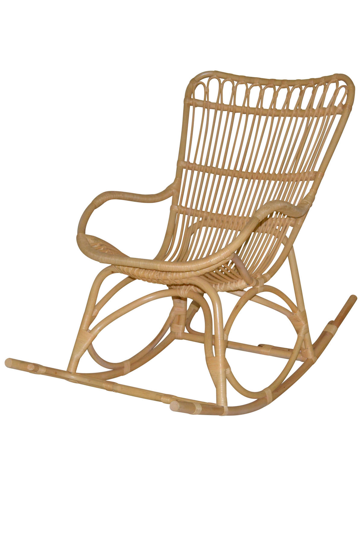 SCHAUKELSTUHL in Naturfarben  - Creme/Naturfarben, Natur, Holz/Textil (65/96/122cm) - MID.YOU
