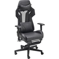 GAMINGSTUHL  in Lederlook, Netzbespannung Schwarz  - Schwarz, Lifestyle, Holz/Kunststoff (70/122-130/61.5cm) - MID.YOU