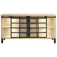 SIDEBOARD 175/90/42 cm  - Graubraun/Schwarz, LIFESTYLE, Glas/Holz (175/90/42cm) - Landscape