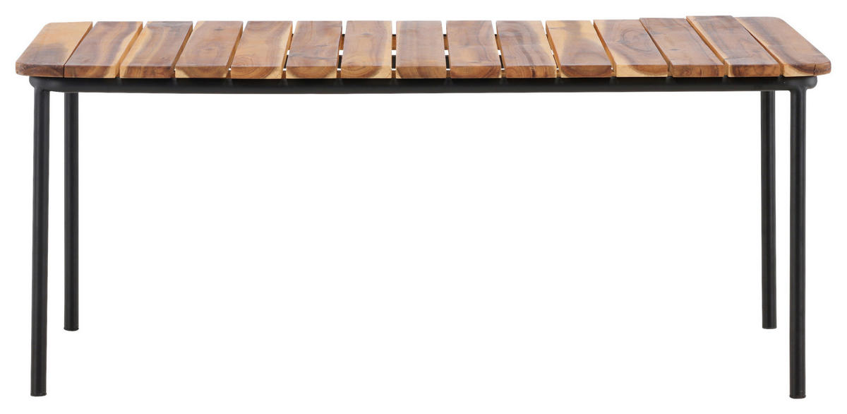 LOUNGETISCH 100/65/40 cm Holz, Metall  - Naturfarben, KONVENTIONELL, Holz/Metall (100/65/40cm) - Gardenson