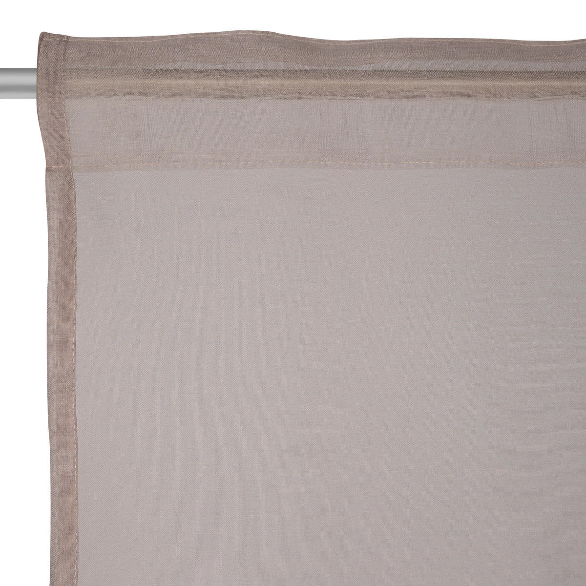 Draperie Confecționată transparent  - nisipiu, Basics, textil (140/245cm) - Boxxx