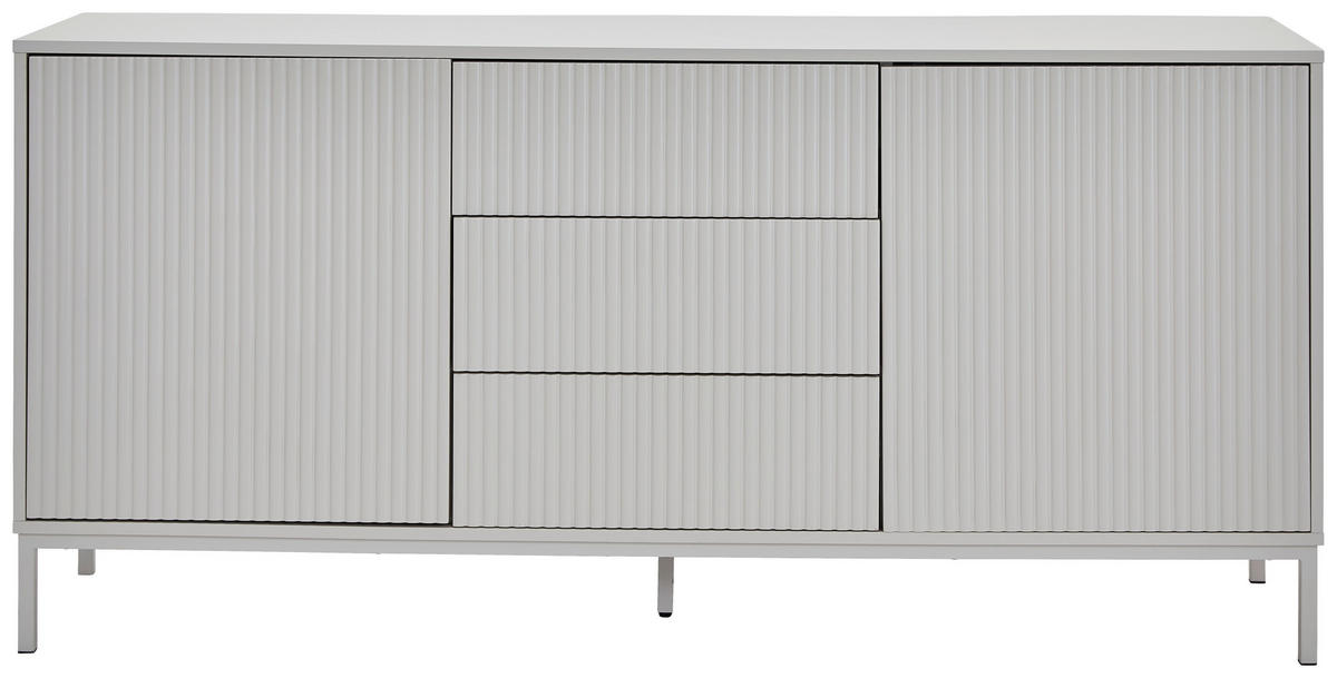 SIDEBOARD  160/75/40 cm 3 Schublade(n)  - Kaschmir, Design, Holzwerkstoff/Metall (160/75/40cm) - Carryhome