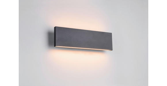 LED-WANDLEUCHTE 28/4,5/8 cm  - Schwarz, Design, Kunststoff/Metall (28/4,5/8cm) - Novel