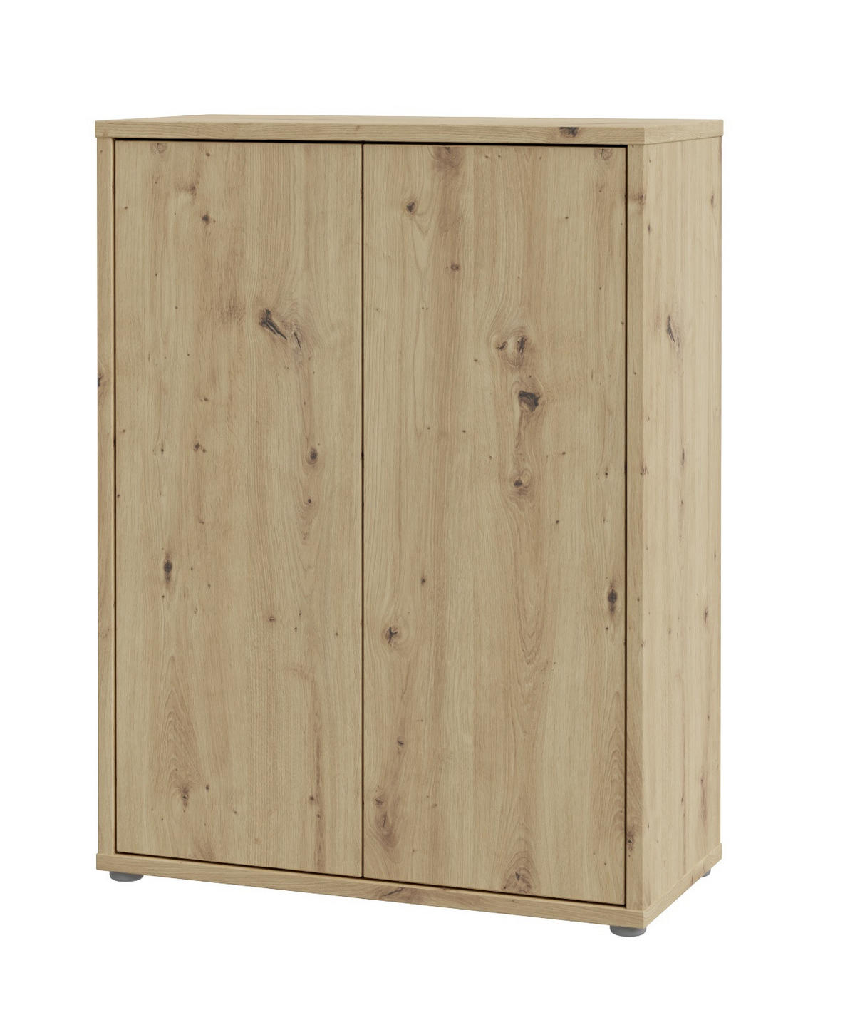 SKOSKÅP Alice Springs  i 74,5/99,1/34,9 cm  - grå/ek Artisan, Modern, trämaterial/plast (74,5/99,1/34,9cm) - Best Price