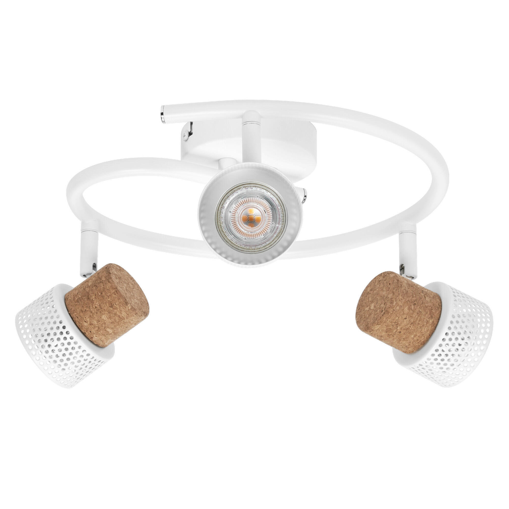 LED-STRAHLER 31,8/29,3/13,6 cm   - Weiß, Basics, Holz/Metall (31,8/29,3/13,6cm) - Osram