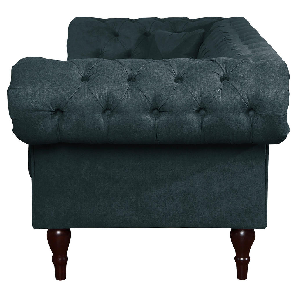 Thumbnail - Livetastic 3-Sitzer-Sofa Preston, Dunkelgrau, Textil, Buche, Füllung: Schaumstoffflocken, 232x79x97 cm, Made in EU, FSC ...