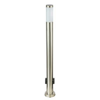 VÄGLAMPA - stålfärgad/opal, Design, metall/plast (13,1/110cm) - Globo