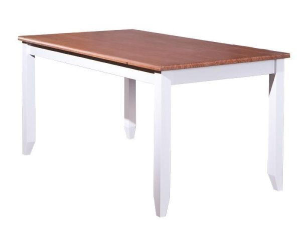 ESSTISCH Kiefer massiv Weiß  - Weiß, LIFESTYLE, Holz (160/90/80cm) - Livetastic