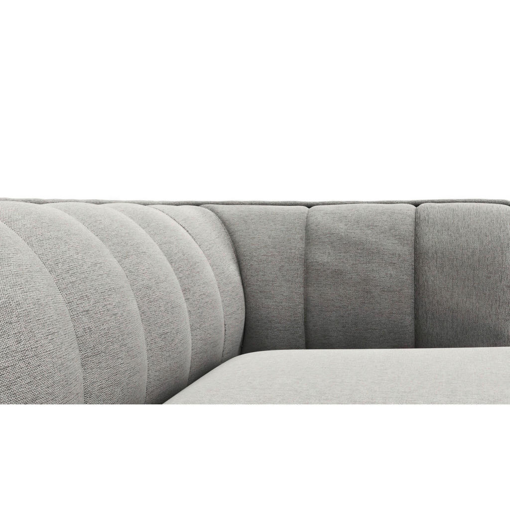 Thumbnail - Livetastic Ecksofa, Grau, Textil, Eiche, vollmassiv, 2,5-Sitzer, Ottomane rechts, L-Form, 211x149 cm, Reach, Oeko-Tex® S...