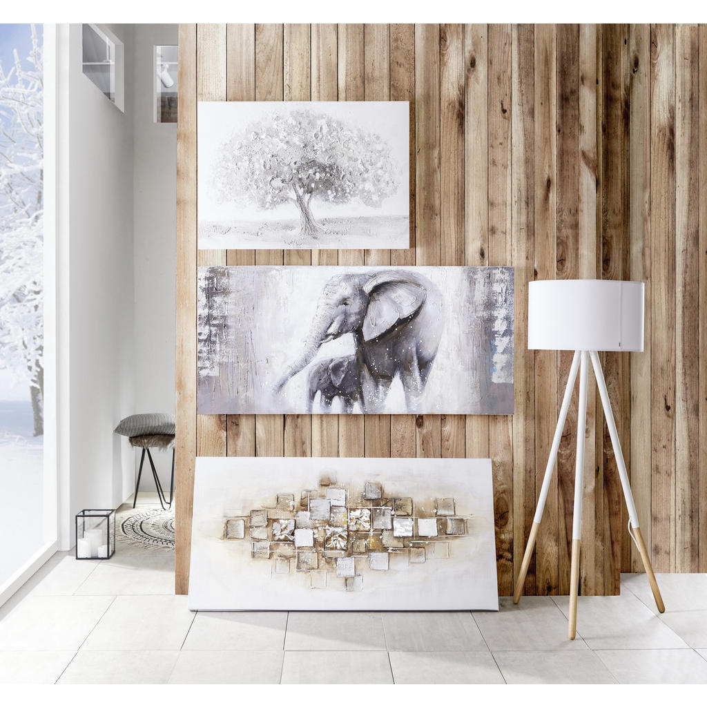 Thumbnail - Monee Ölgemälde, Mehrfarbig, Holz, Textil, Kiefer, massiv, rechteckig, 70x140 cm, handgemalt, Keilrahmen, Bilder und Zub...