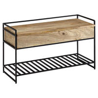 SEDACÍ LAVICE, hnědá, mangové dřevo, 90/52/38 cm - hnědá, Moderní, dřevo (90/52/38cm) - MID.YOU