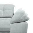 ECKSOFA  in Mikrofaser Platinfarben  180/265 cm  - Platinfarben/Chromfarben, Design, Textil/Metall (180/265cm) - Carryhome