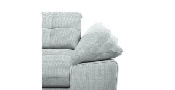 ECKSOFA  in Mikrofaser Platinfarben  180/265 cm  - Platinfarben/Chromfarben, Design, Textil/Metall (180/265cm) - Carryhome