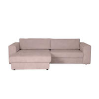ECKSOFA JOOP Rosa Cord Rücken echt  - Schwarz/Rosa, KONVENTIONELL, Kunststoff/Textil (192/269cm) - Joop!
