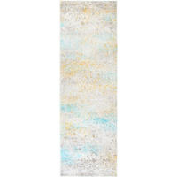 LÄUFER 80/250 cm ONDEA FIORALYS, waschbar  - Türkis/Greige, Design, Kunststoff/Textil (80/250cm) - Lindorug