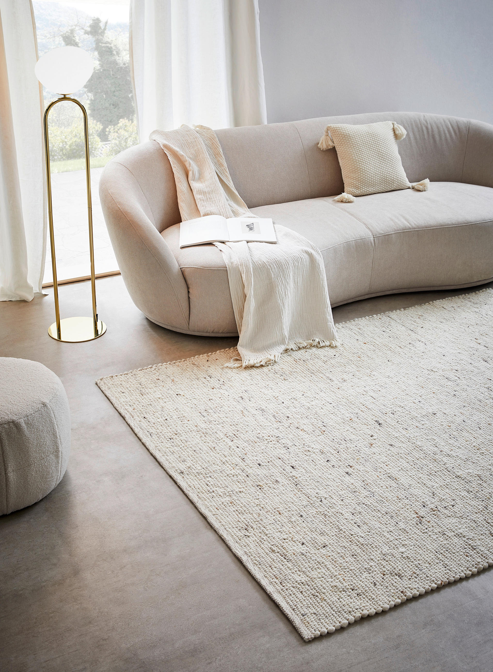 HANDWEBTEPPICH 250/290 cm Beige  - Beige, Basics, Textil (250/290cm) - Linea Natura