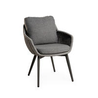 GARTENSTUHL Metall, Kunststoff, Textil Grau  - Anthrazit/Grau, Basics, Kunststoff/Textil (66/84/63cm) - Tierra Outdoor