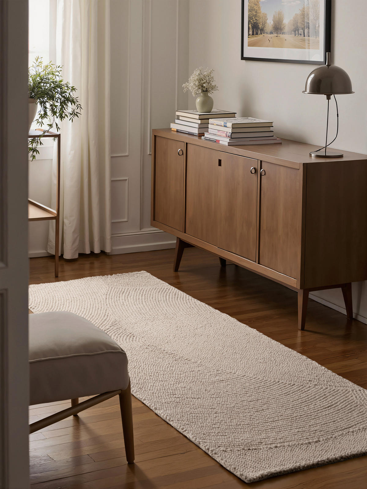 LÄUFER 80/300 cm Eleni  - Creme, Basics, Textil (80/300cm)