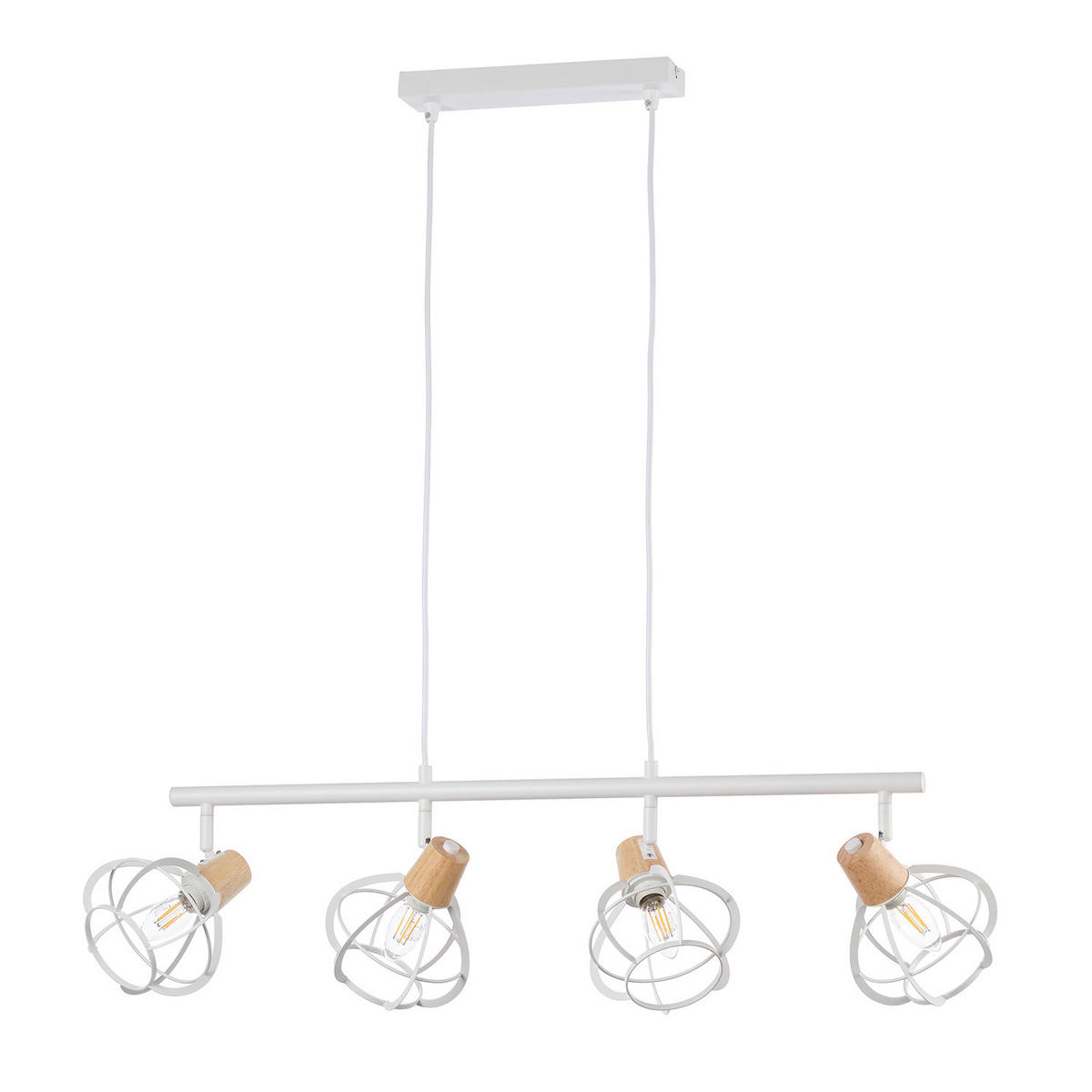 PENDELLEUCHTE 92/15/150 cm  - Weiß, KONVENTIONELL, Glas/Metall (92/15/150cm)