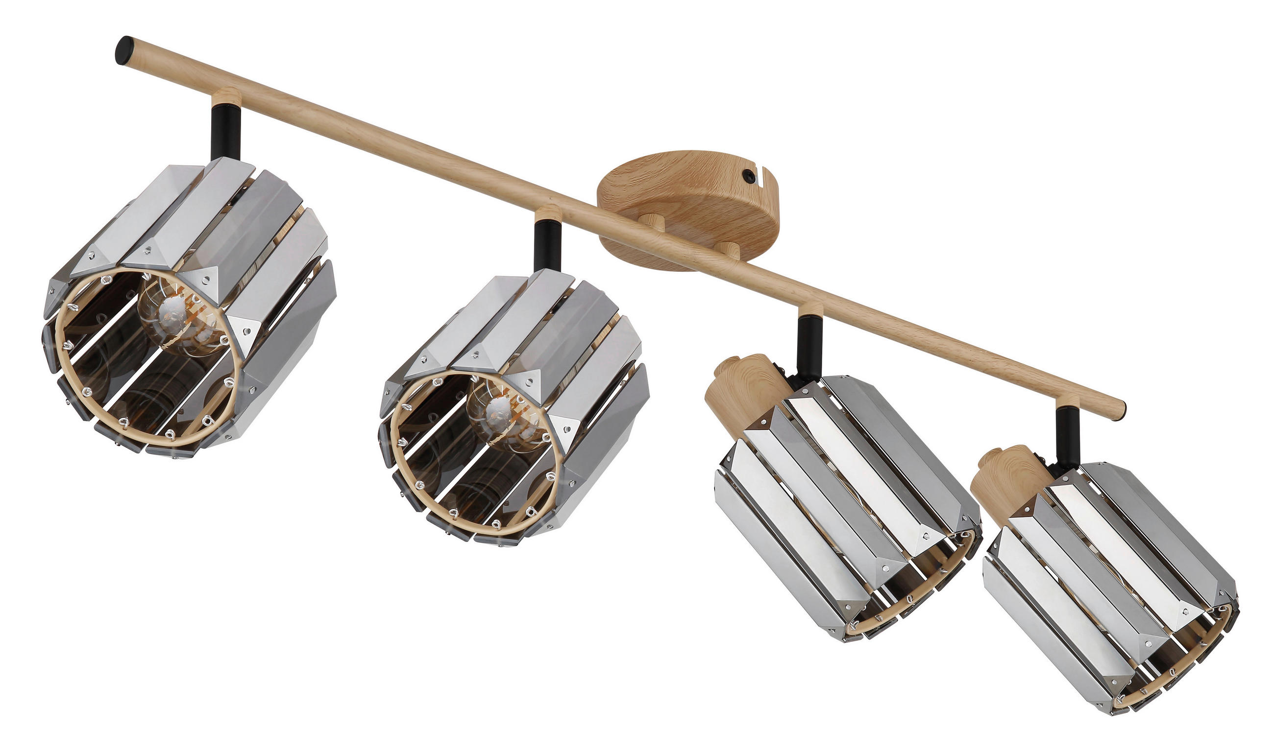 STRAHLER  64 cm  - Braun/Grau, Trend, Glas/Metall (64cm)