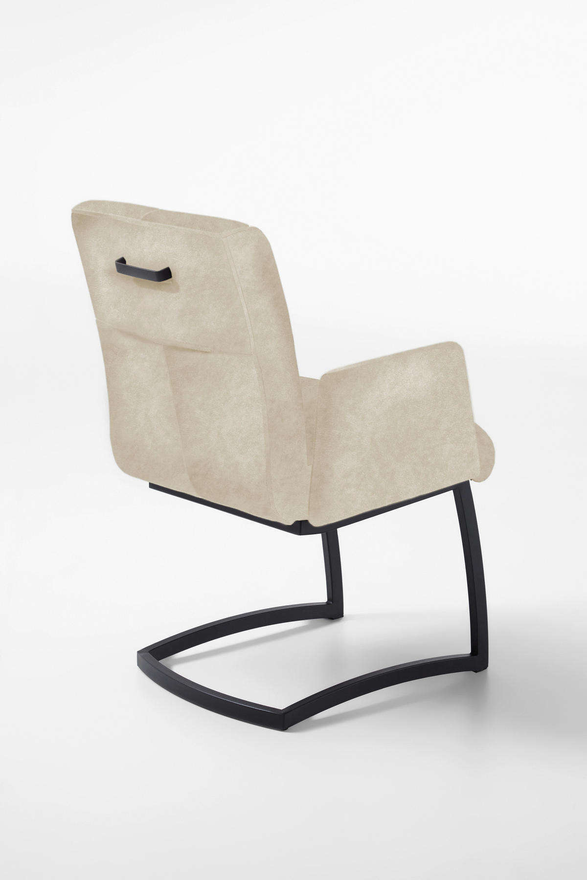 STOLICA SA RUKONASLONOM - crna/boja peska, Moderno, drvo/metal (59/88/68cm) - Livetastic