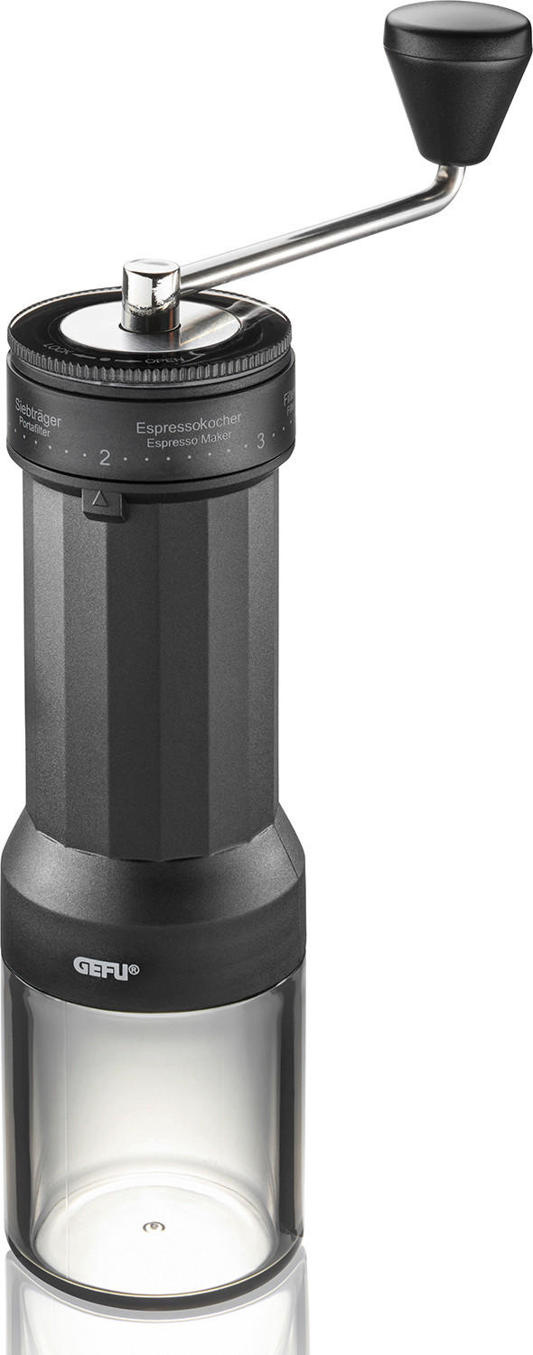 KAFFEEMÜHLE LOCO  - Silberfarben/Schwarz, Basics, Keramik/Kunststoff (6/6/20cm) - Gefu