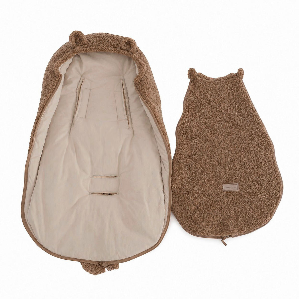 EINSCHLAGDECKE      - Creme/Cappuccino, Trend, Textil (75/40/6cm) - Jimmylee