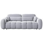 SCHLAFSOFA  mit Webstoff Grau  - Schwarz/Grau, KONVENTIONELL, Kunststoff/Textil (262/93/117cm) - Carryhome