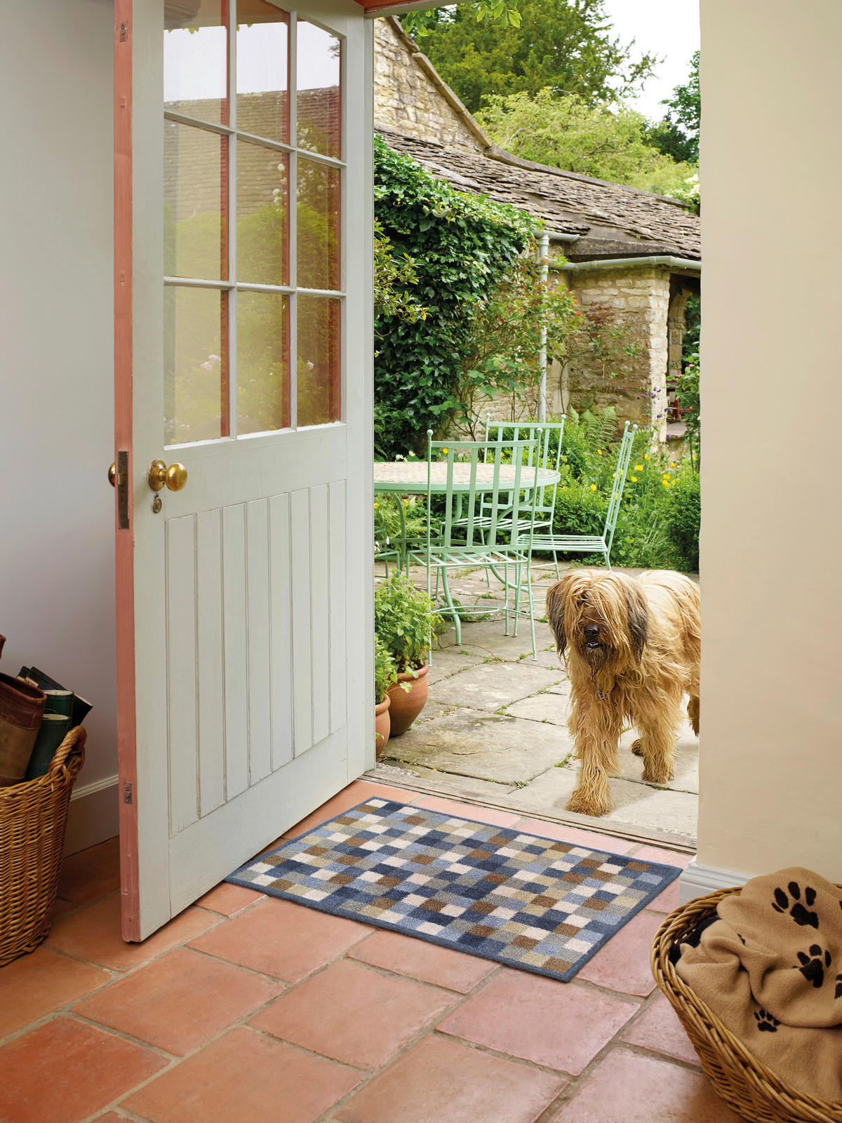 LÄUFER 60/85 cm Neutral Squares Beige  - Beige, Design, Kunststoff/Textil (60/85cm) - wash+dry