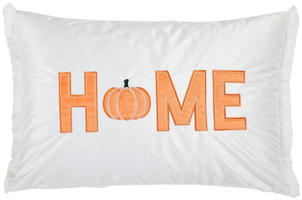 KISSENHÜLLE 40/60 cm  - Orange/Weiß, Textil (40/60cm) - Novel