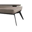 ECKBANK 235/165 cm Webstoff Schwarz, Taupe Buche massiv - Taupe/Schwarz, Basics, Holz/Textil (235/165cm) - Carryhome