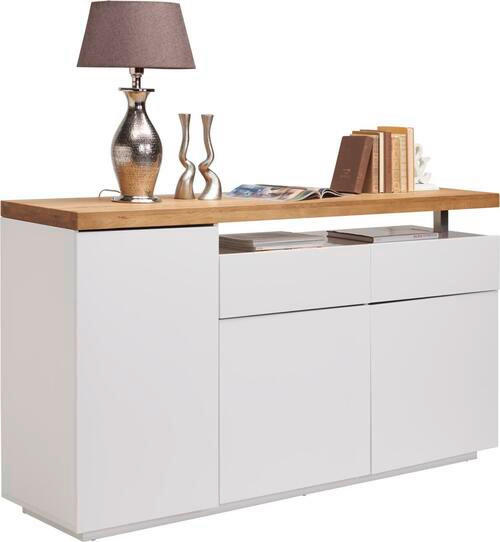 SIDEBOARD  in 170/92/43 cm  - Eichefarben/Weiß, Design, Holz/Holzwerkstoff (170/92/43cm) - Novel