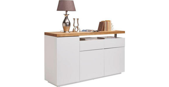 SIDEBOARD 170/92/43 cm in Weiß, Eichefarben - Eichefarben/Weiß, Design, Holz/Holzwerkstoff (170/92/43cm) - Novel