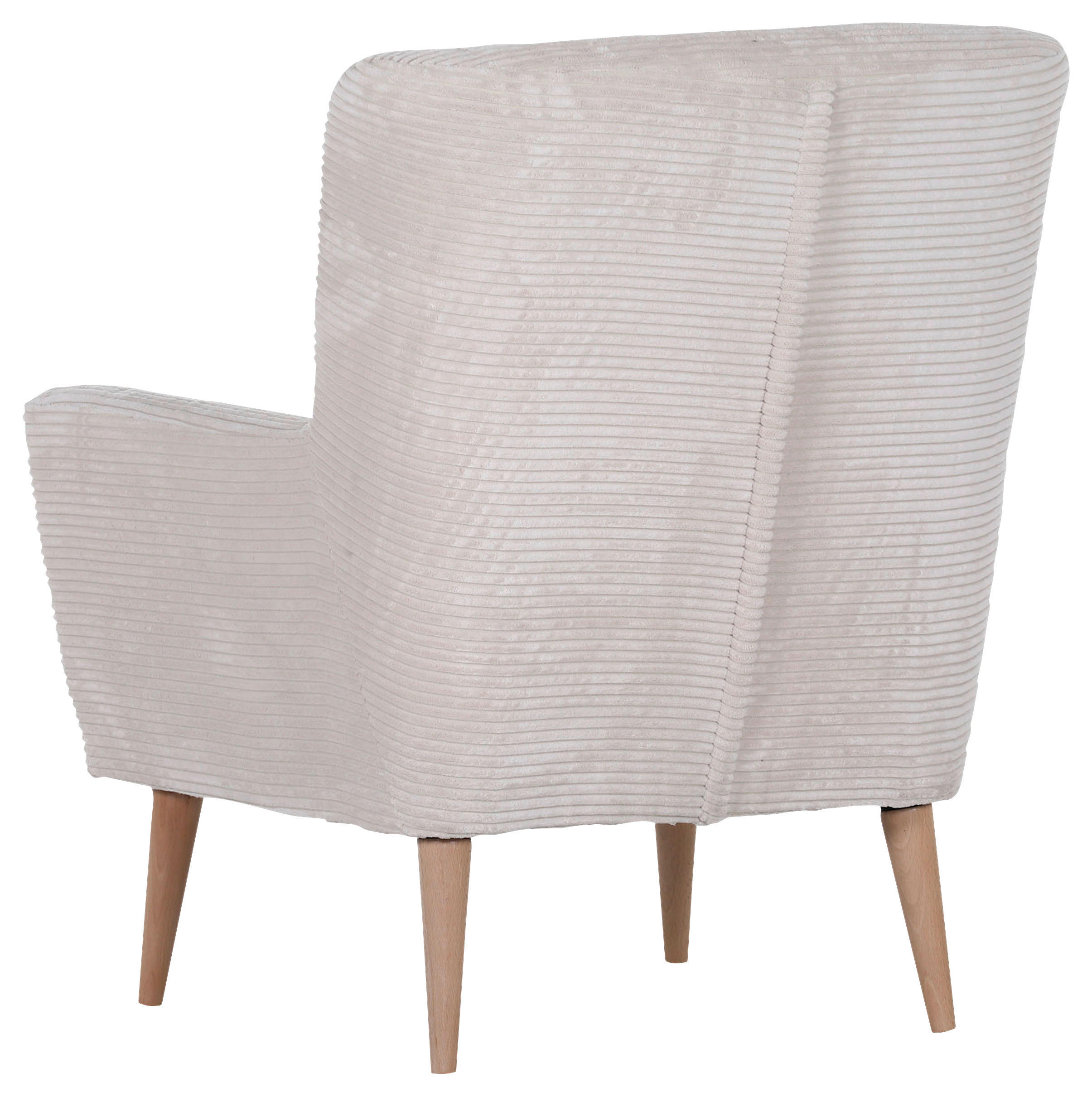 SESSEL Cord Creme - Creme/Naturfarben, Trend, Holz/Textil (77/80/93cm)