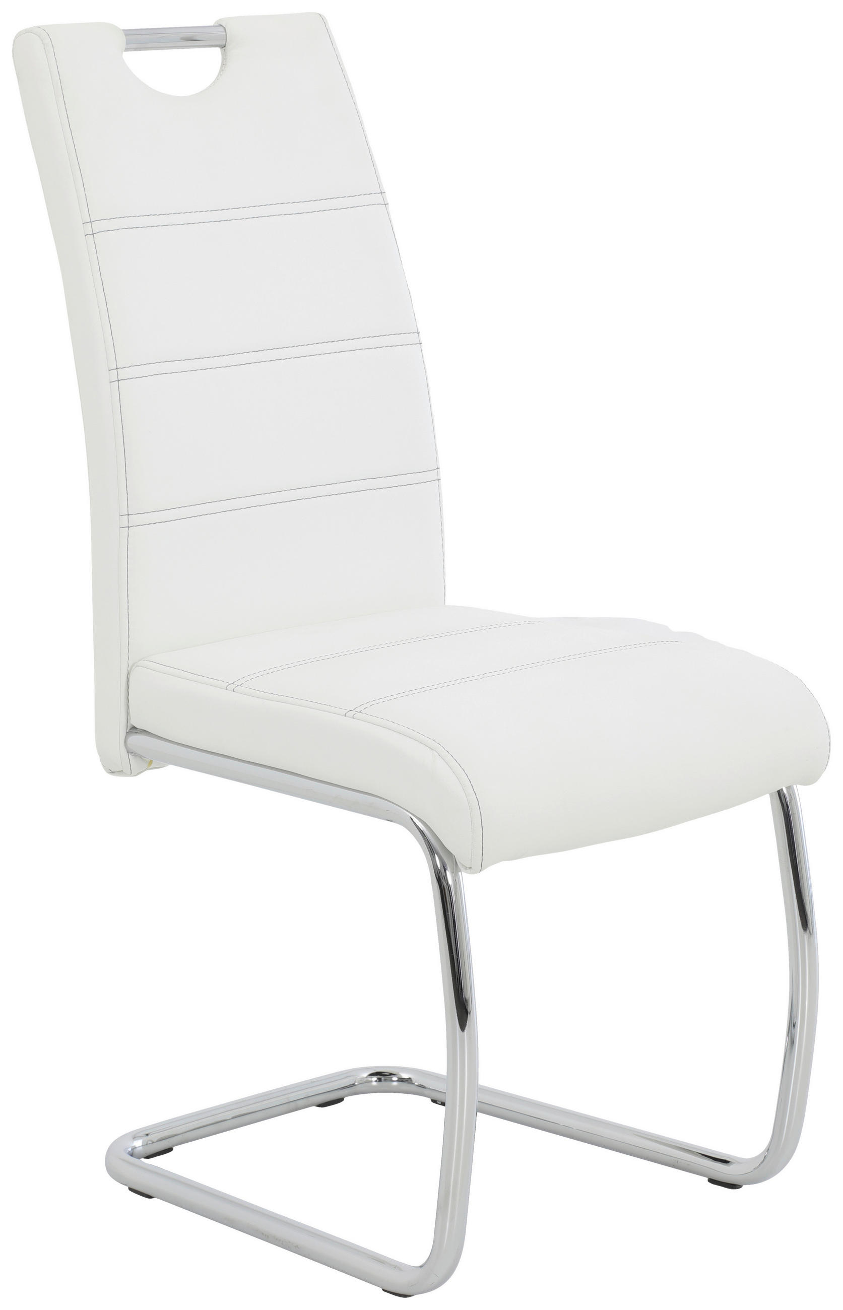 HOUPACÍ ŽIDLE, bílá - bílá/šedá, Design, kov/textil (43/98/59cm) - Carryhome