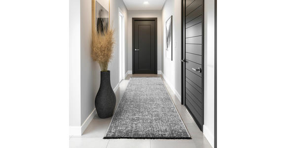 FLACHWEBETEPPICH 80/150 cm Space Grau  - Grau, KONVENTIONELL, Textil (80/150cm) - Novel
