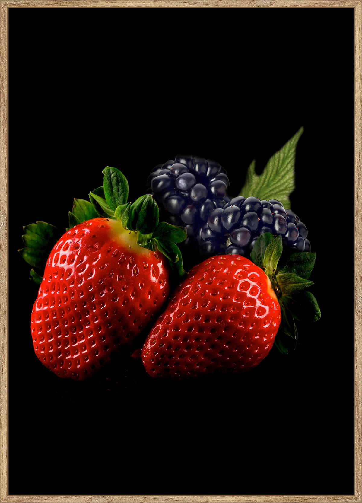 KUNSTDRUCK 51,2/71,2 cm  - Eichefarben/Multicolor, Basics, Holzwerkstoff (51,2/71,2cm) - Monee