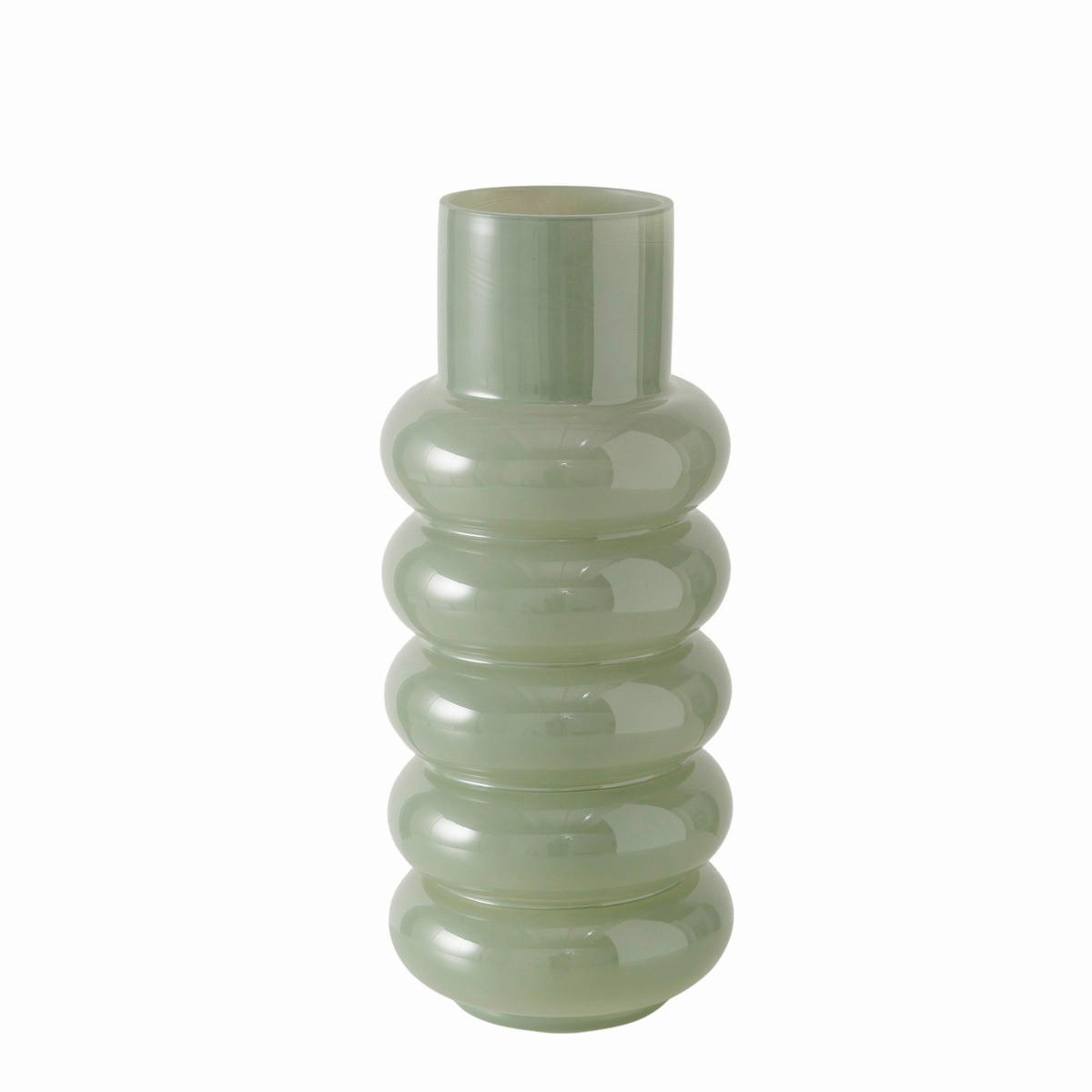 VÁZA, sklo, 35 cm - svetlozelená, Basics, sklo (15/15/35cm)