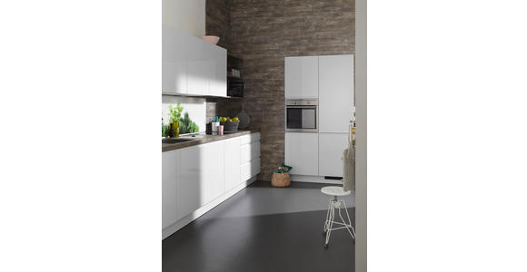 EINBAUKÜCHE - Weiß/Grau, Design, Holzwerkstoff - Dieter Knoll