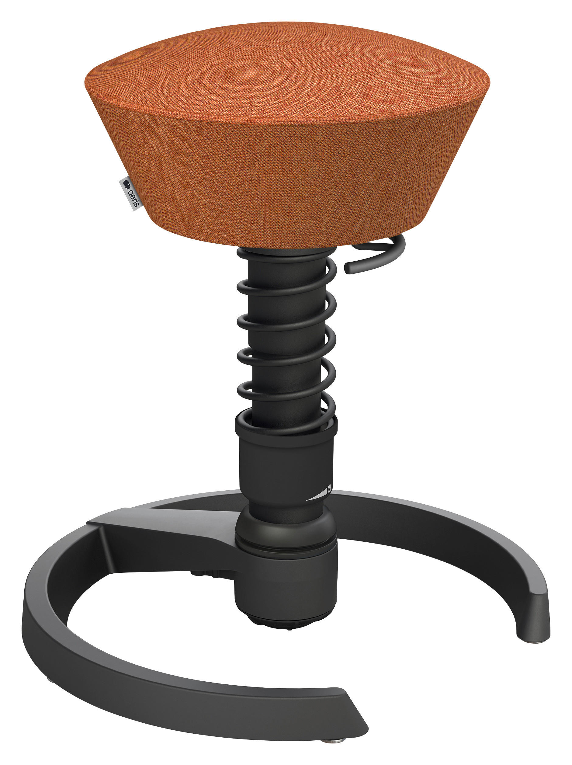 BÜROHOCKER 55/45,66/55 cm  - Rot/Schwarz, Basics, Textil/Metall (55/45,66/55cm) - Aeris