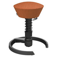 BÜROHOCKER 55/45,66/55 cm  - Rot/Schwarz, Basics, Textil/Metall (55/45,66/55cm) - Aeris